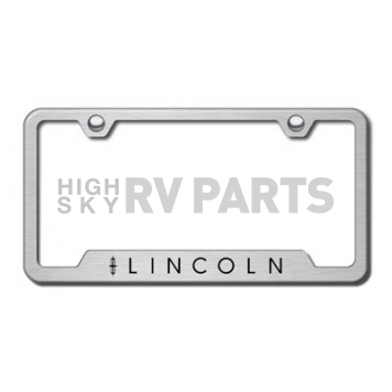 Automotive Gold License Plate Frame - Silver Stainless Steel - GFLINES