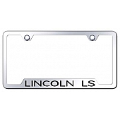 Automotive Gold License Plate Frame - Silver Stainless Steel - GFLLSEC