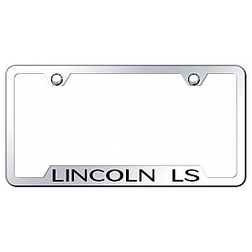 Automotive Gold License Plate Frame - Silver Stainless Steel - GFLLSEC