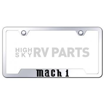 Automotive Gold License Plate Frame - Silver Stainless Steel - GFMACEC