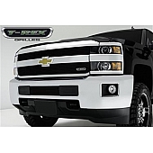 T-Rex Truck Products Bumper Grille Insert Horizontal Bar Powder Coated Black Billet Aluminum - 25122B