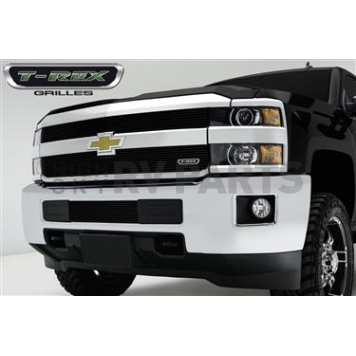 T-Rex Truck Products Bumper Grille Insert Horizontal Bar Powder Coated Black Billet Aluminum - 25122B