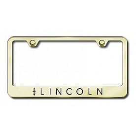Automotive Gold License Plate Frame - Gold Stainless Steel - LFLINEG