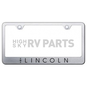 Automotive Gold License Plate Frame - Silver Stainless Steel - LFLINES