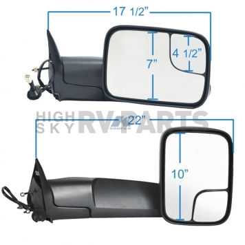 K-Source Exterior Towing Mirror Electric OEM Single - 60179C-2
