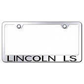 Automotive Gold License Plate Frame - Silver Stainless Steel - LFLLSEC