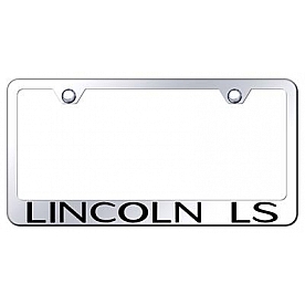 Automotive Gold License Plate Frame - Silver Stainless Steel - LFLLSEC