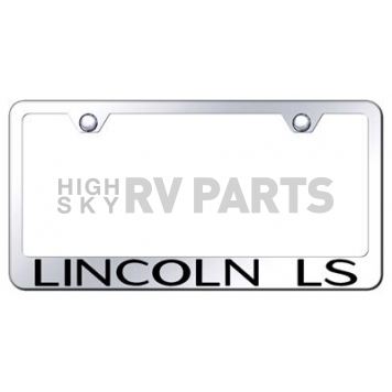 Automotive Gold License Plate Frame - Silver Stainless Steel - LFLLSEC