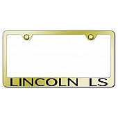 Automotive Gold License Plate Frame - Gold Stainless Steel - LFLLSEG