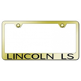 Automotive Gold License Plate Frame - Gold Stainless Steel - LFLLSEG
