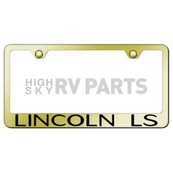 Automotive Gold License Plate Frame - Gold Stainless Steel - LFLLSEG