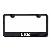 Automotive Gold License Plate Frame - Black Stainless Steel - LFLR2EB