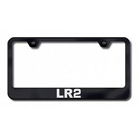 Automotive Gold License Plate Frame - Black Stainless Steel - LFLR2EB