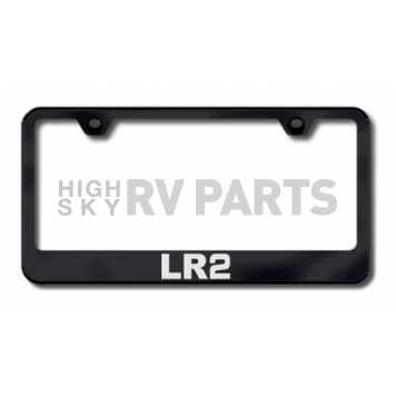 Automotive Gold License Plate Frame - Black Stainless Steel - LFLR2EB