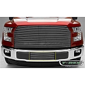 T-Rex Truck Products Bumper Grille Insert Horizontal Bar Polished Silver Aluminum - 25573
