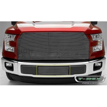 T-Rex Truck Products Bumper Grille Insert Horizontal Bar Polished Silver Aluminum - 25573
