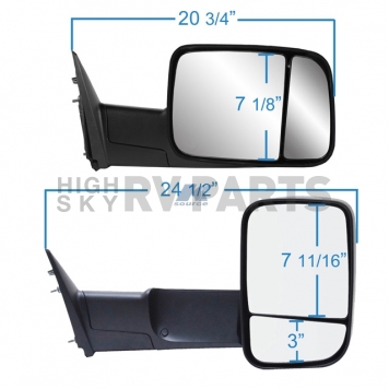 K-Source Exterior Towing Mirror Manual OEM Single - 60181C-2