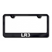 Automotive Gold License Plate Frame - Black Stainless Steel - LFLR3EB