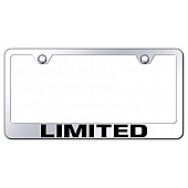 Automotive Gold License Plate Frame - Silver Stainless Steel - LFLTDEC