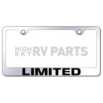 Automotive Gold License Plate Frame - Silver Stainless Steel - LFLTDEC