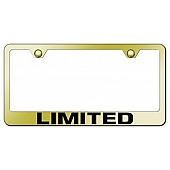 Automotive Gold License Plate Frame - Gold Stainless Steel - LFLTDEG