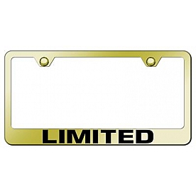 Automotive Gold License Plate Frame - Gold Stainless Steel - LFLTDEG