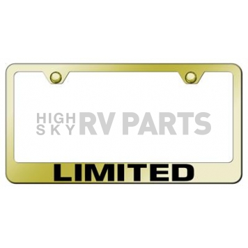 Automotive Gold License Plate Frame - Gold Stainless Steel - LFLTDEG