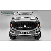 T-Rex Truck Products Grille Insert - Laser Cut Web Pattern Rectangular Black Powder Coated Steel - 7715841