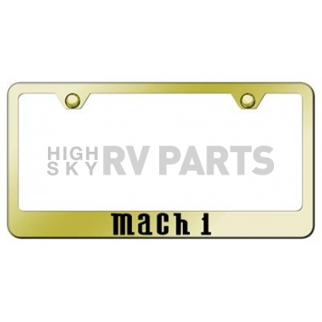 Automotive Gold License Plate Frame - Gold Stainless Steel - LFMACEG
