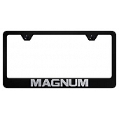 Automotive Gold License Plate Frame - Black Stainless Steel - LFMAGEB
