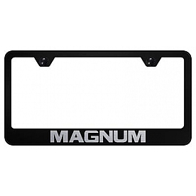 Automotive Gold License Plate Frame - Black Stainless Steel - LFMAGEB