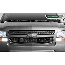 T-Rex Truck Products Grille Insert - Formed Woven Wire Mesh Style Rectangular Black Powder Coated Steel - 6710511BR