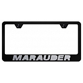 Automotive Gold License Plate Frame - Black Stainless Steel - LFMAREB