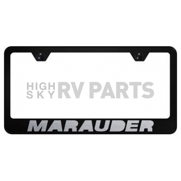 Automotive Gold License Plate Frame - Black Stainless Steel - LFMAREB