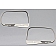 American Car Craft Exterior Mirror Trim Ring Stainless Steel Black Carbon Fiber - 052029BLK