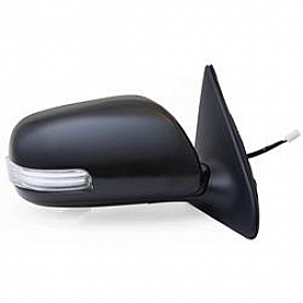 K-Source Exterior Mirror Electric OEM Black Single - 70645T