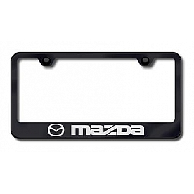 Automotive Gold License Plate Frame - Black Stainless Steel - LFMAZEB