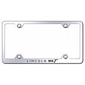 Automotive Gold License Plate Frame - Silver Stainless Steel - LFWMKTEC