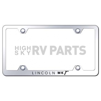 Automotive Gold License Plate Frame - Silver Stainless Steel - LFWMKTEC