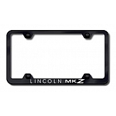 Automotive Gold License Plate Frame - Black Stainless Steel - LFWMKZEB