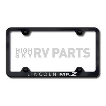 Automotive Gold License Plate Frame - Black Stainless Steel - LFWMKZEB