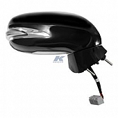 K-Source Exterior Mirror Electric Rectangular Black Single - 70651T