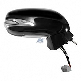 K-Source Exterior Mirror Electric Rectangular Black Single - 70651T