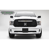 T-Rex Truck Products Grille Insert - Mesh Trapezoid Black Powder Coated Steel - 6314551