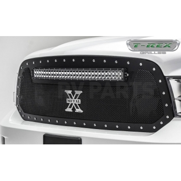 T-Rex Truck Products Grille Insert - Mesh Trapezoid Black Powder Coated Steel - 6314551-1