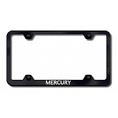 Automotive Gold License Plate Frame - Black Stainless Steel - LFWMRYEB