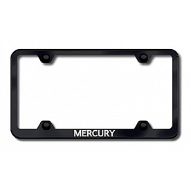 Automotive Gold License Plate Frame - Black Stainless Steel - LFWMRYEB