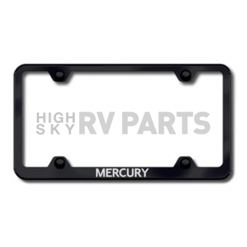Automotive Gold License Plate Frame - Black Stainless Steel - LFWMRYEB