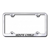 Automotive Gold License Plate Frame - Silver Stainless Steel - LFWMTCEC