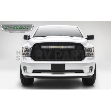 T-Rex Truck Products Grille Insert - Mesh Trapezoid Black Powder Coated Steel - 6314551BR